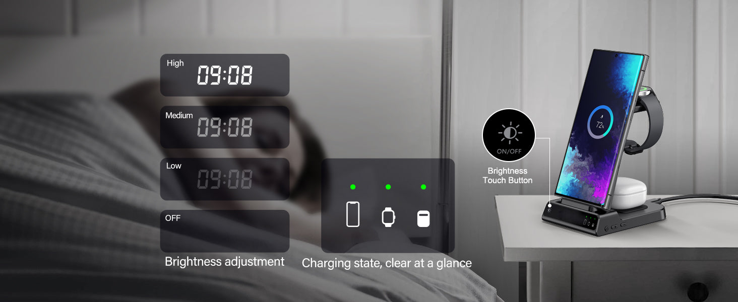 Phelinta 3-in-1 wireless charger
Phelinta Samsung wireless charging station
Phelinta fast charger for Samsung Galaxy
Phelinta charging dock for Samsung Watch Ultra
Phelinta wireless charger for Galaxy S25 Ultra
Phelinta charger for Samsung Galaxy Buds
Phelinta digital clock wireless charging station
Phelinta dimmable clock charger
Phelinta multi-device charging stand
Phelinta wireless charger for Samsung phones
Phelinta 3-in-1 Samsung charger with clock
Phelinta fast charging dock for Samsung devices
Phelin