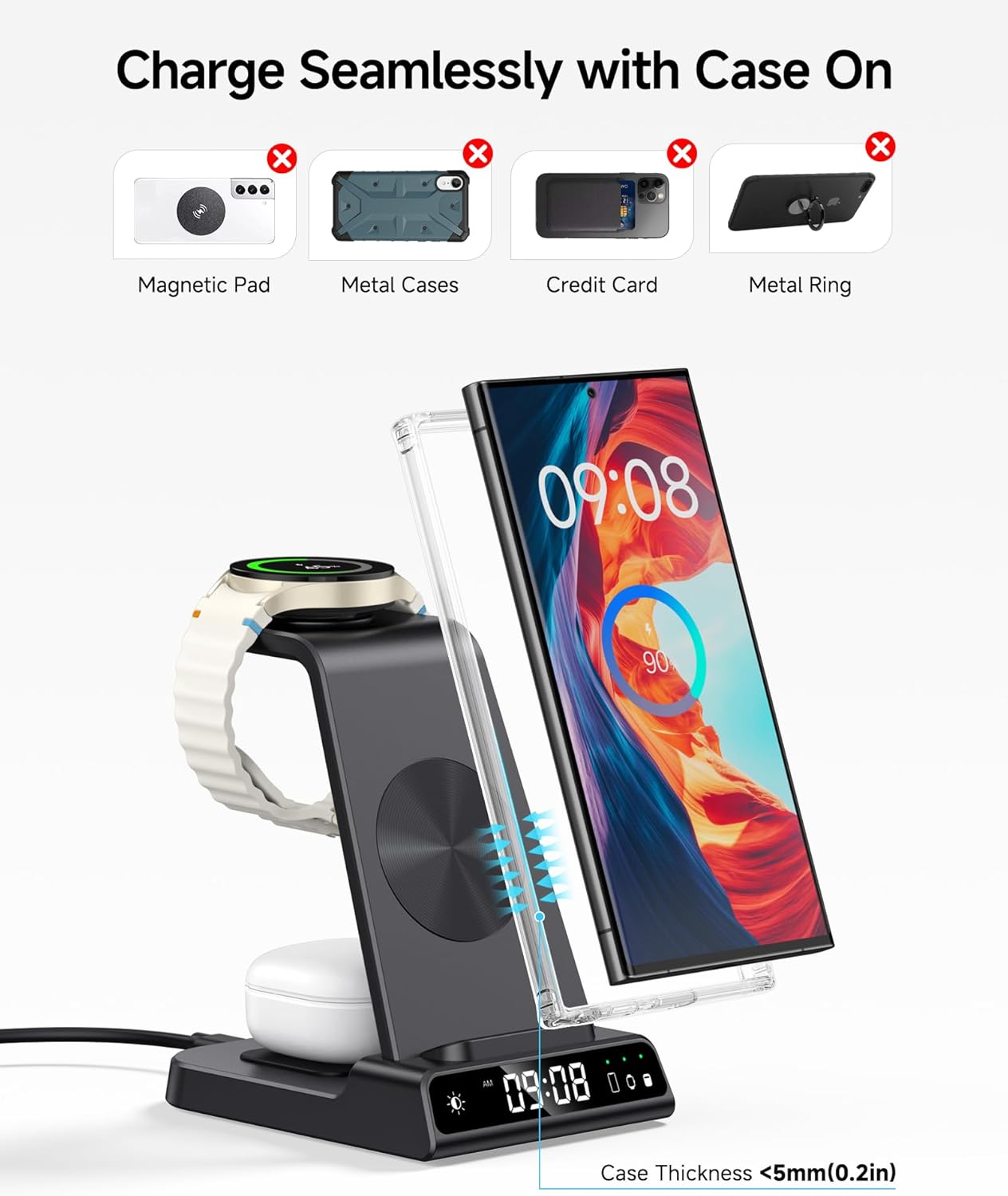 Phelinta 3-in-1 wireless charger
Phelinta Samsung wireless charging station
Phelinta fast charger for Samsung Galaxy
Phelinta charging dock for Samsung Watch Ultra
Phelinta wireless charger for Galaxy S25 Ultra
Phelinta charger for Samsung Galaxy Buds
Phelinta digital clock wireless charging station
Phelinta dimmable clock charger
Phelinta multi-device charging stand
Phelinta wireless charger for Samsung phones
Phelinta 3-in-1 Samsung charger with clock
Phelinta fast charging dock for Samsung devices